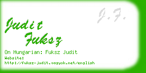 judit fuksz business card